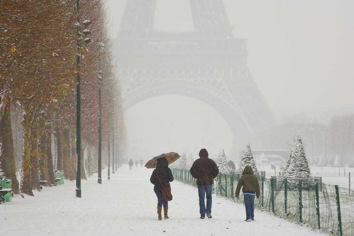 ¿Qué mes es más frío en París