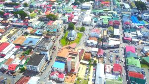 Vista aérea de Paramaribo